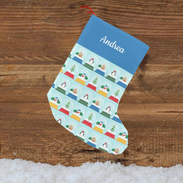 クリスマススノーグローブ スモールクリスマスストッキング