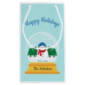 クリスマススノーグローブ スモールペーパーバッグ (裏面)