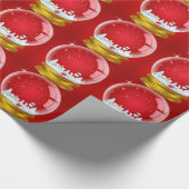 クリスマススノーグローブ ラッピングペーパー (角)