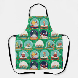 クリスマススノーグローブ//格言//ジンジャーブレッドハウス// エプロン