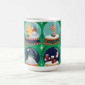 クリスマススノーグローブ//格言//ジンジャーブレッドハウス// コーヒーマグカップ (中央)