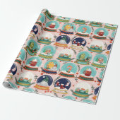 クリスマススノーグローブ//格言//ジンジャーブレッドハウス// ラッピングペーパー (アンロールド)