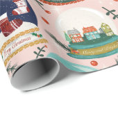 クリスマススノーグローブ//格言//ジンジャーブレッドハウス// ラッピングペーパー (ロールコーナー)