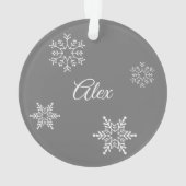 クリスマススノーグローブ |雪遊の子供たち オーナメント (裏面)