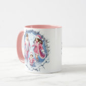 クリスマススノーコーヒーマグ マグカップ (正面左)