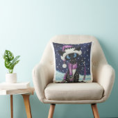 クリスマススノーシアメズキャットアメリカンMoJo枕 クッション (椅子)
