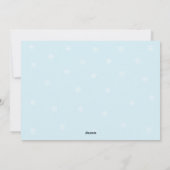 クリスマススノーシーン両面/フラット/カード/& env 7"x5" シーズンカード (裏面)