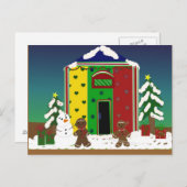 クリスマススノーシーン シーズンポストカード (正面/裏面)