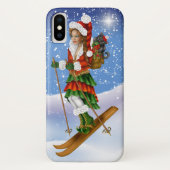 クリスマススノースキーヤーiPhoneケース Case-Mate iPhoneケース (裏面)