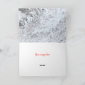 クリスマススノースレーかわいらしド名陽気ヴィンテージ カード (内部)