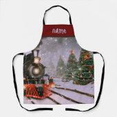 クリスマススノートレイン エプロン (正面)
