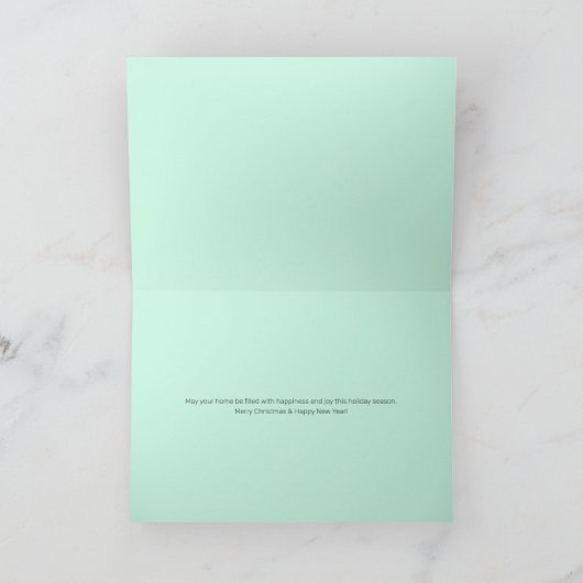 クリスマススノーパインツリーフォレストウィンターワンダーランド シーズンカード (内部)