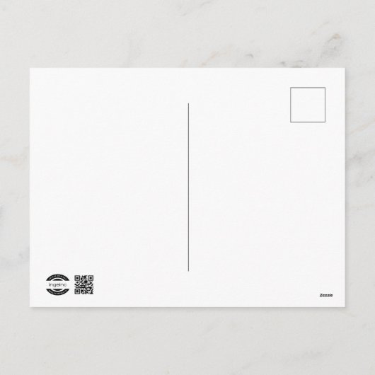 クリスマススノーパインツリーフォレストウィンターワンダーランド シーズンポストカード (裏面)