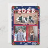 クリスマススノーフォトクリスマスカード シーズンカード (正面)