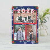 クリスマススノーフォトクリスマスカード シーズンカード (スタンド正面)