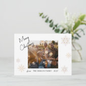 クリスマススノーフォートホリデーカード 招待状 (スタンド正面)