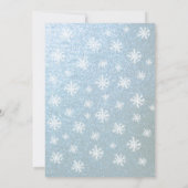 クリスマススノーフレークが集まる 招待状 (裏面)