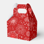 クリスマススノーフレークのお願い箱 フェイバーボックス (裏面サイド)