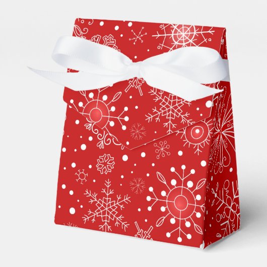 クリスマススノーフレークのお願い箱 フェイバーボックス (正面サイド)