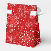 クリスマススノーフレークのお願い箱 フェイバーボックス (裏面サイド)