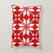 クリスマススノーフレークのクリスマスパターン アクセントクッション (裏面(縦))