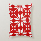 クリスマススノーフレークのクリスマスパターン アクセントクッション (正面(垂直))