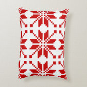 クリスマススノーフレークのクリスマスパターン アクセントクッション (裏面(縦))