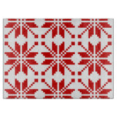 クリスマススノーフレークのクリスマスパターン カッティングボード (正面)