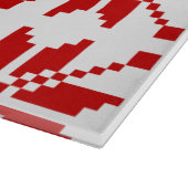 クリスマススノーフレークのクリスマスパターン カッティングボード (角)