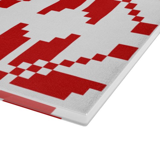 クリスマススノーフレークのクリスマスパターン カッティングボード (角)