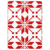 クリスマススノーフレークのクリスマスパターン クリップボード (裏面)