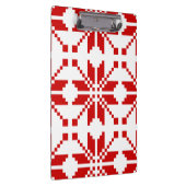 クリスマススノーフレークのクリスマスパターン クリップボード (右)