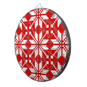 クリスマススノーフレークのクリスマスパターン ダーツボード (正面右)