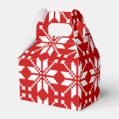 クリスマススノーフレークのクリスマスパターン フェイバーボックス (裏面サイド)