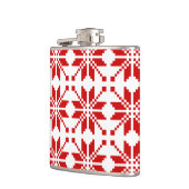 クリスマススノーフレークのクリスマスパターン フラスク (左)