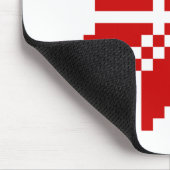 クリスマススノーフレークのクリスマスパターン マウスパッド (コーナー)