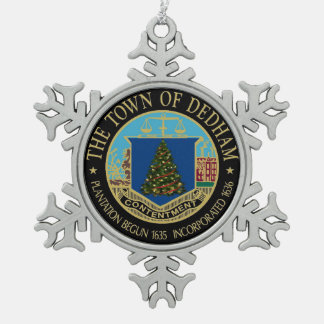 クリスマススノーフレークのデダムの奇跡 スノーフレークピューターオーナメント