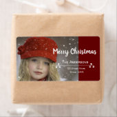 クリスマススノーフレークのラベル |簡単編集 ラベル (インサイチュ)