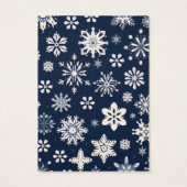 クリスマススノーフレークイヤリングディスプレイカード (裏面)