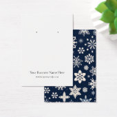 クリスマススノーフレークイヤリングディスプレイカード (デスク)