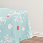 クリスマススノーフレークウィンターブルー テーブルクロス (インサイチュ)