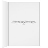 クリスマススノーフレークオーナメントカード (内側 (右))