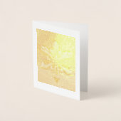 クリスマススノーフレークオーナメント...金ゴールド箔 箔カード (正面)