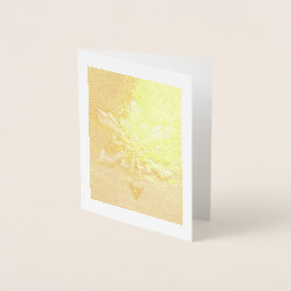 クリスマススノーフレークオーナメント...金ゴールド箔 箔カード