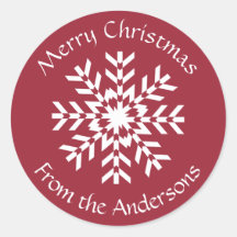 クリスマススノーフレークギフトラベルからの家族