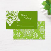 クリスマススノーフレークギフトラベル (デスク)