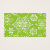 クリスマススノーフレークギフトラベル (裏面)