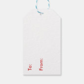 クリスマススノーフレークギフトラベル ギフトタグ (裏面)