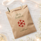 クリスマススノーフレーククラフト フェイバーバッグ (クリップ留めされた状態)