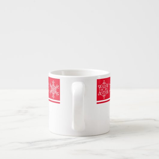 クリスマススノーフレークスエスプレッソマグカップ エスプレッソカップ (裏面)